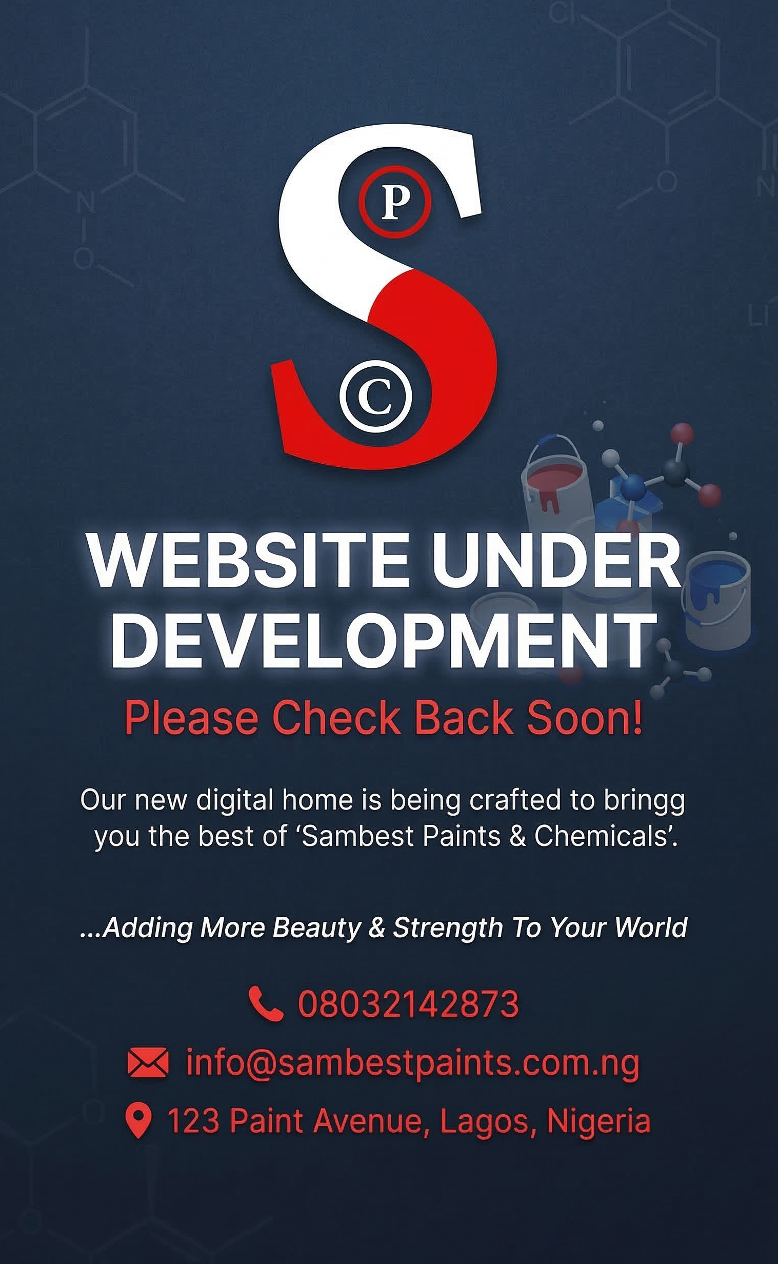 Sambest Paints Website Under Development